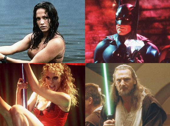 Anaconda, Batman & Robin, Showgirls, Star Wars: Phantom Menace, Worst 90's Movies Anaconda, Batman & Robin, Showgirls, Star Wars: Phantom Menace, Worst 90's Movies